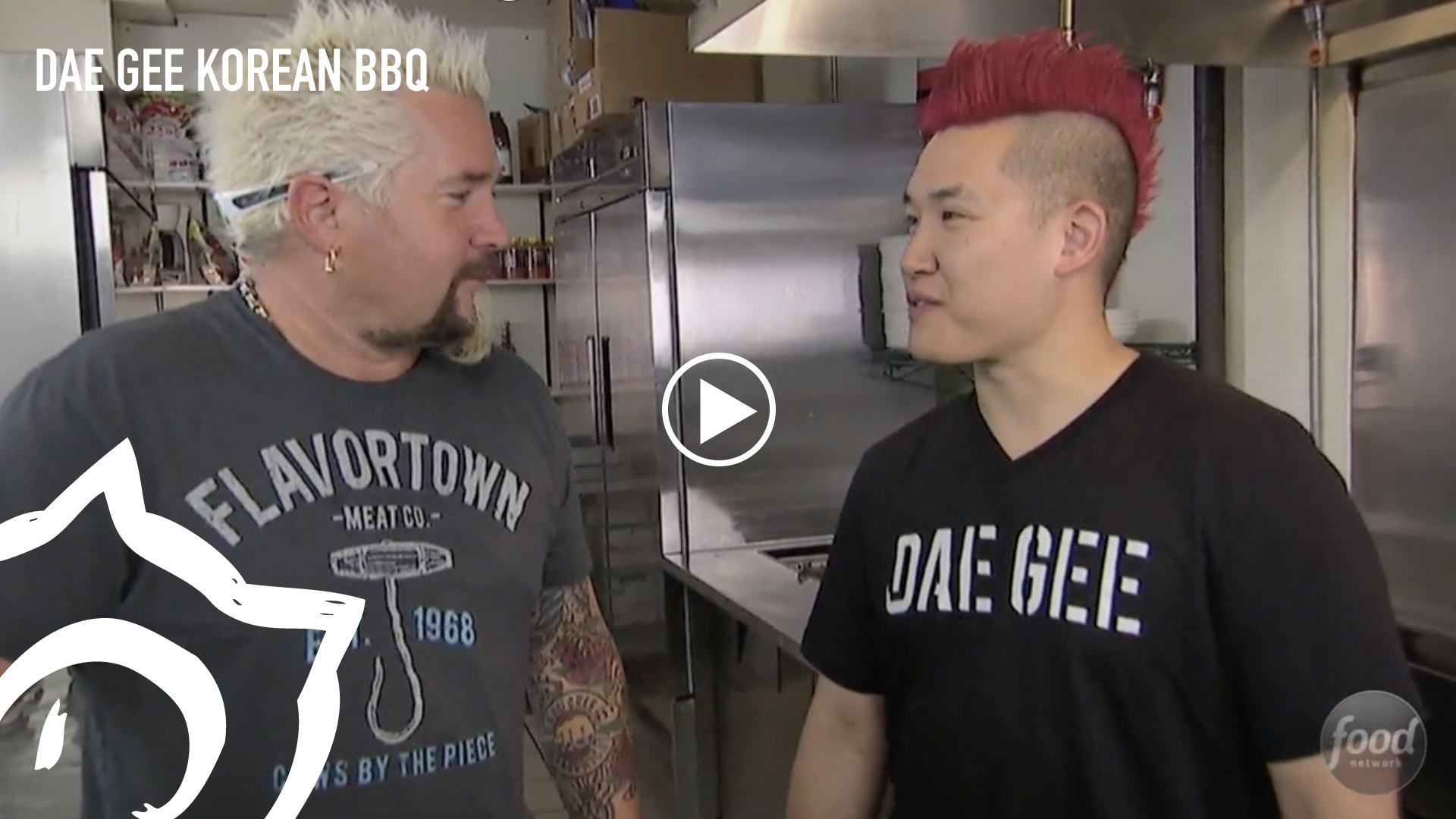 Load video: Dae Gee featured on Diners, Dives, and Drive-Ins